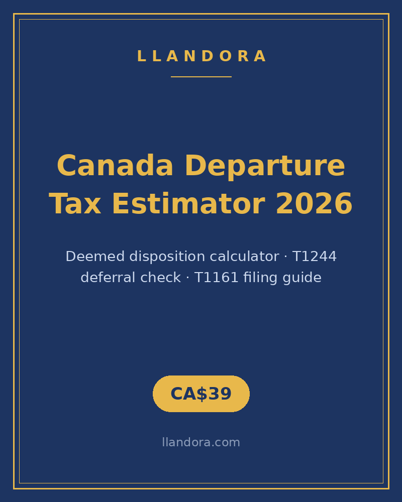 Canada Departure Tax Estimator 2026