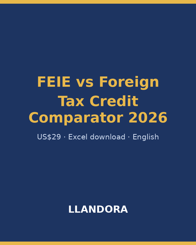 FEIE vs Foreign Tax Credit Comparator 2026