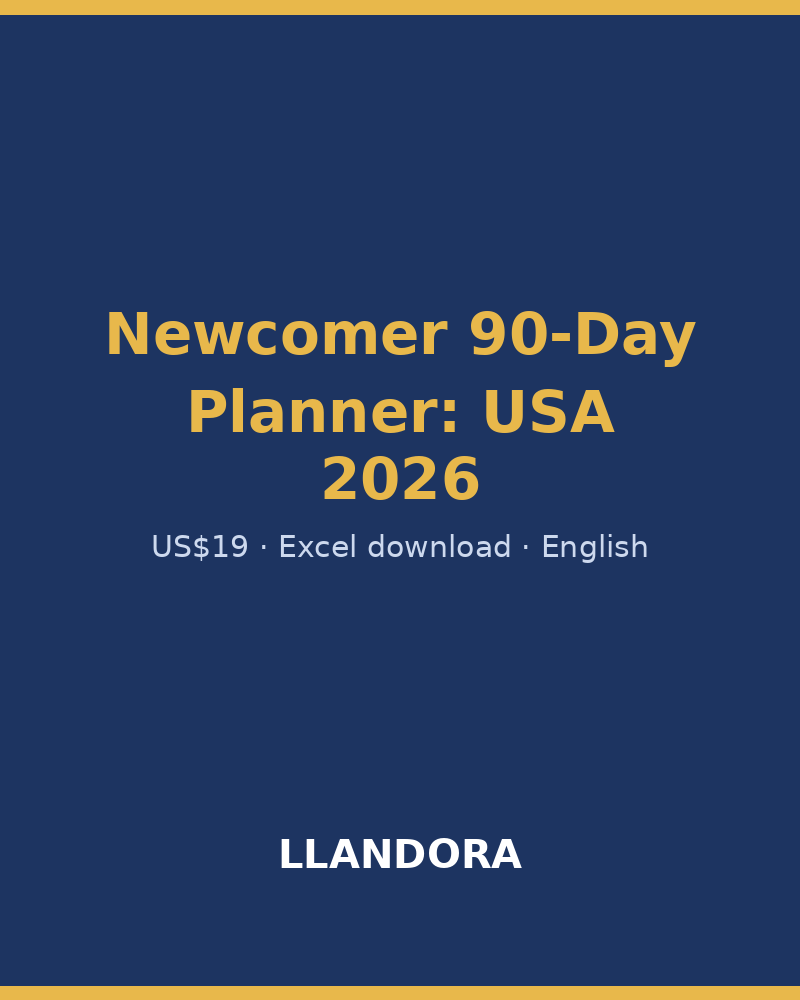 Newcomer 90-Day Planner 2026 — USA