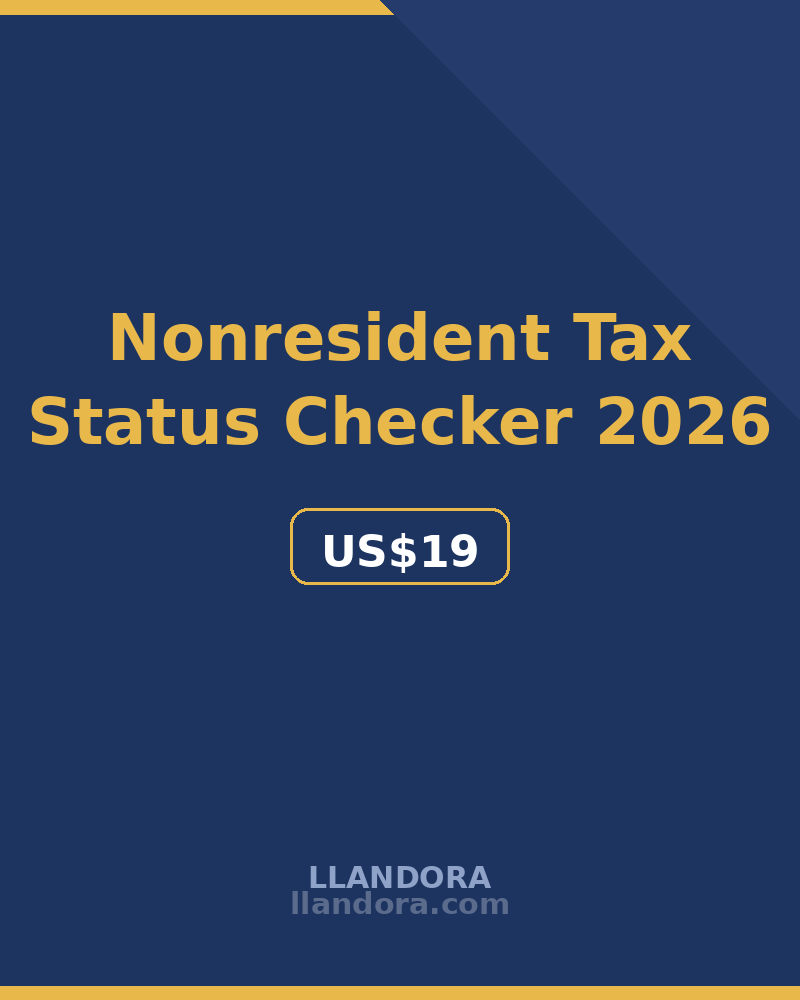 Nonresident Tax Status Checker 2026