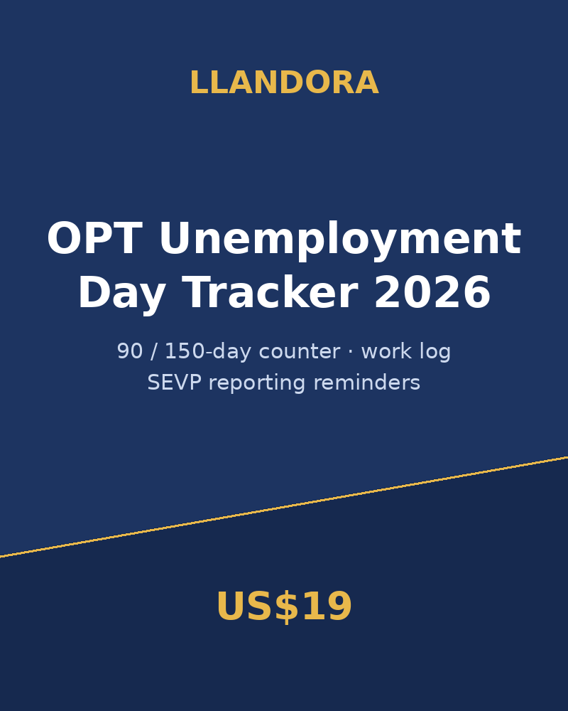 OPT Unemployment Day Tracker 2026
