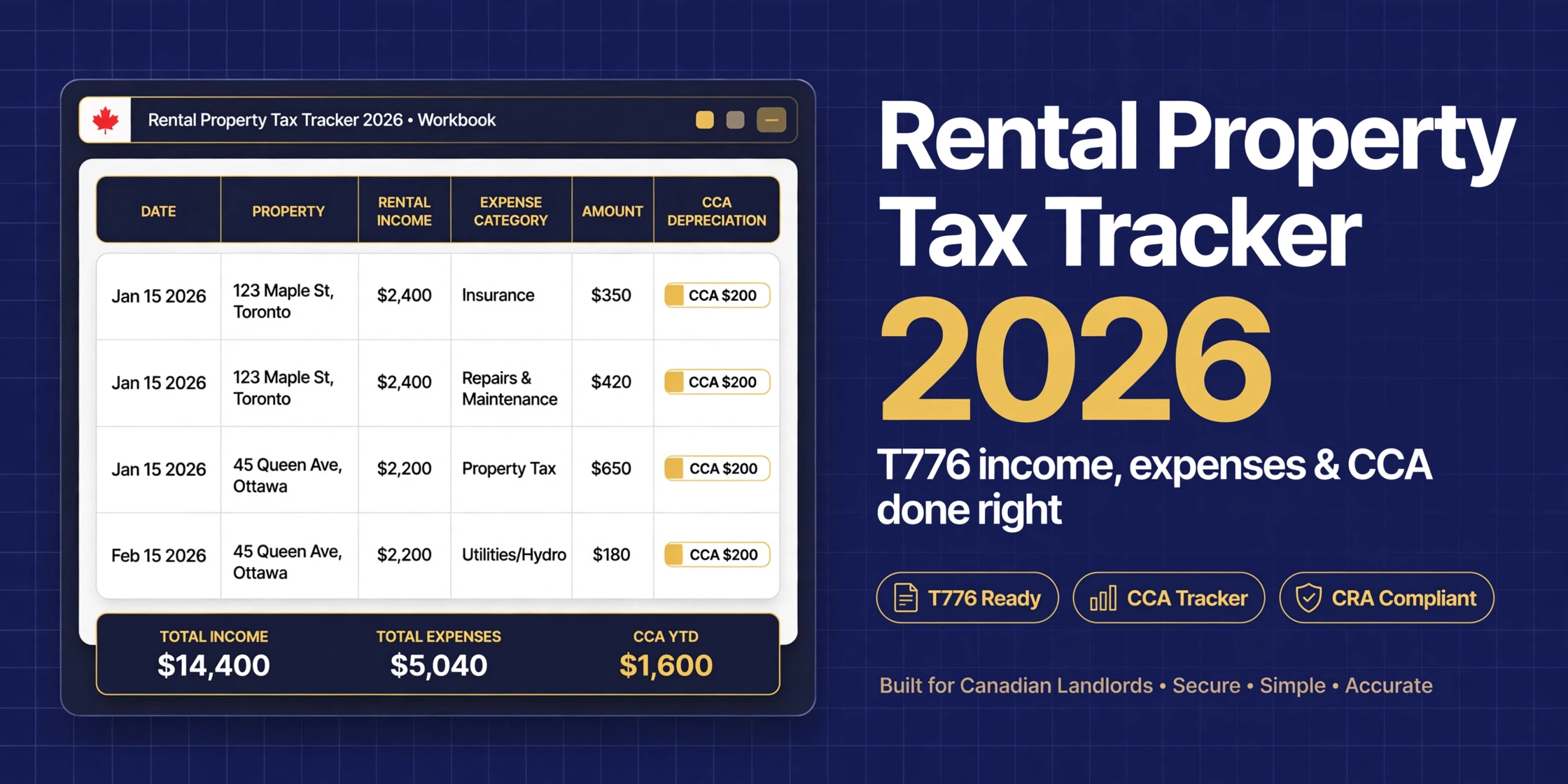 Rental Property Tax Tracker 2026